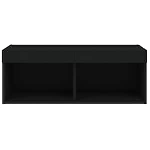 TV skříňka s LED osvětlením černá 80 x 30 x 30 cm - obrázek 8