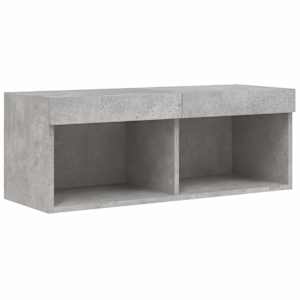 TV skříňka s LED osvětlením betonově šedá 80 x 30 x 30 cm - obrázek 7