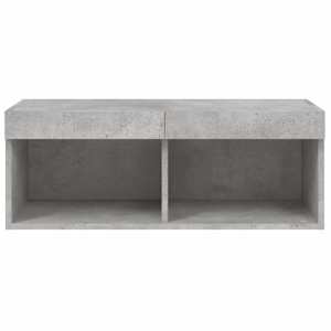 TV skříňka s LED osvětlením betonově šedá 80 x 30 x 30 cm - obrázek 8