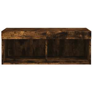 TV skříňka s LED osvětlením kouřový dub 80 x 30 x 30 cm - obrázek 8