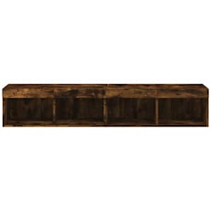 TV skříňky s LED osvětlením 2 ks kouřový dub 80 x 30 x 30 cm - obrázek 8