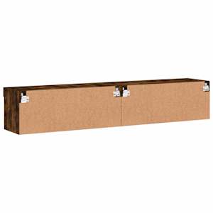 TV skříňky s LED osvětlením 2 ks kouřový dub 80 x 30 x 30 cm - obrázek 10