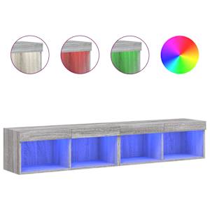TV skříňky s LED osvětlením 2 ks šedé sonoma 80 x 30 x 30 cm - obrázek 2