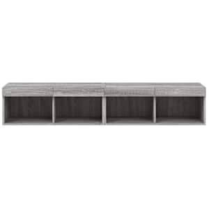 TV skříňky s LED osvětlením 2 ks šedé sonoma 80 x 30 x 30 cm - obrázek 8