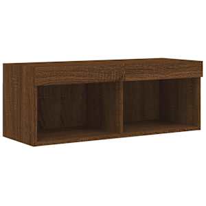TV skříňka s LED osvětlením hnědý dub 80 x 30 x 30 cm - obrázek 7