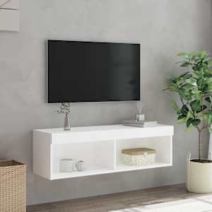 TV skříňka s LED osvětlením bílá 100 x 30 x 30 cm - obrázek 5