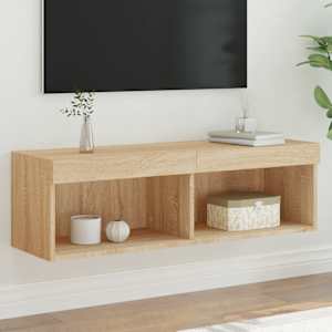 TV skříňka s LED osvětlením dub sonoma 100 x 30 x 30 cm - obrázek 7