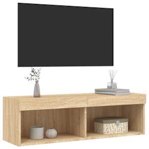 TV skříňka s LED osvětlením dub sonoma 100 x 30 x 30 cm - obrázek 8