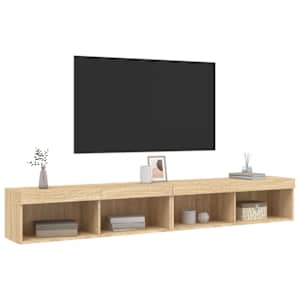 TV skříňky s LED osvětlením 2 ks dub sonoma 100 x 30 x 30 cm - obrázek 6