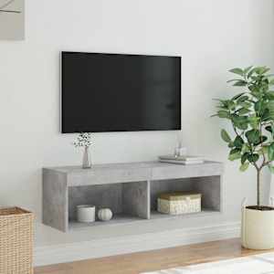 TV skříňka s LED osvětlením betonově šedá 100 x 30 x 30 cm - obrázek 6
