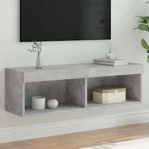 TV skříňka s LED osvětlením betonově šedá 100 x 30 x 30 cm - obrázek 7
