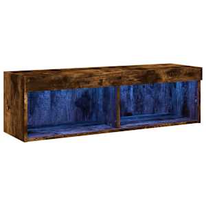 TV skříňka s LED osvětlením kouřový dub 100 x 30 x 30 cm - obrázek 2