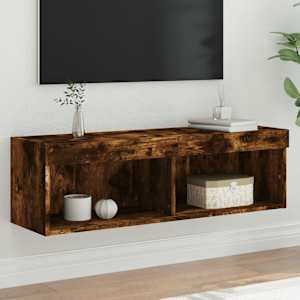 TV skříňka s LED osvětlením kouřový dub 100 x 30 x 30 cm - obrázek 7