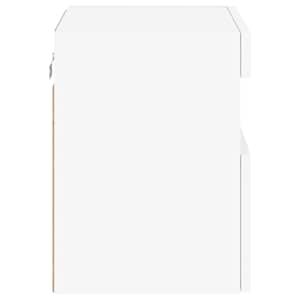Nástěnná TV skříňka s LED osvětlením bílá 40 x 30 x 40 cm - obrázek 10