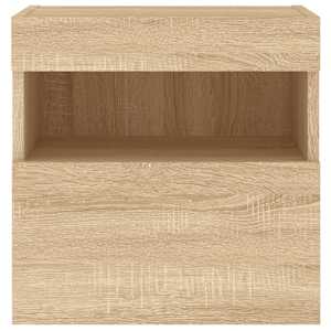 Nástěnná TV skříňka s LED osvětlením dub sonoma 40 x 30 x 40 cm - obrázek 9