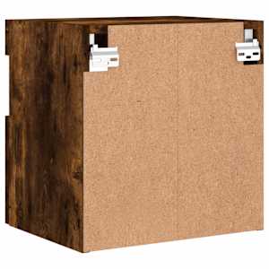 Nástěnná TV skříňka s LED osvětlením kouřový dub 40x30x40 cm - obrázek 11