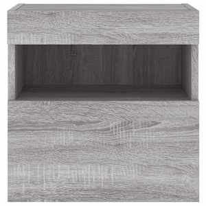 Nástěnná TV skříňka s LED osvětlením šedá sonoma 40x30x40 cm - obrázek 9