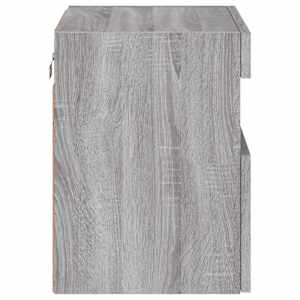 Nástěnná TV skříňka s LED osvětlením šedá sonoma 40x30x40 cm - obrázek 10