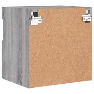 Nástěnná TV skříňka s LED osvětlením šedá sonoma 40x30x40 cm - obrázek 11