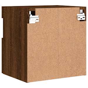 Nástěnná TV skříňka s LED osvětlením hnědý dub 40 x 30 x 40 cm - obrázek 11