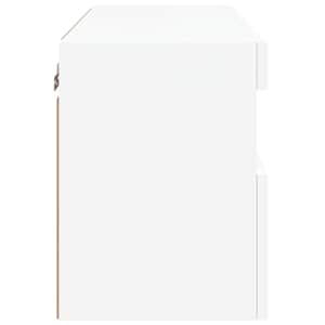 Nástěnná TV skříňka s LED osvětlením bílá 60 x 30 x 40 cm - obrázek 10
