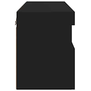 Nástěnná TV skříňka s LED osvětlením černá 60 x 30 x 40 cm - obrázek 10