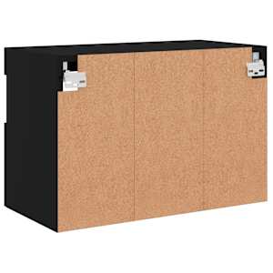 Nástěnná TV skříňka s LED osvětlením černá 60 x 30 x 40 cm - obrázek 11