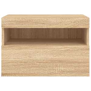 Nástěnná TV skříňka s LED osvětlením dub sonoma 60 x 30 x 40 cm - obrázek 9