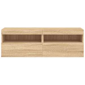 Nástěnné TV skříňky s LED osvětlením 2 ks dub sonoma 60x30x40cm - obrázek 9