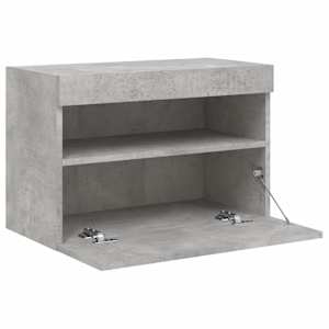 Nástěnná TV skříňka s LED osvětlením betonově šedá 60x30x40 cm - obrázek 8