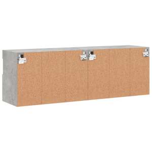 Nástěnné TV skříňky s LED 2 ks betonově šedé 60 x 30 x 40 cm - obrázek 11