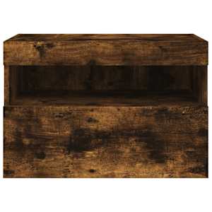 Nástěnná TV skříňka s LED osvětlením kouřový dub 60x30x40 cm - obrázek 9