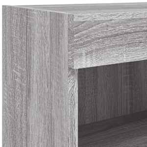 Nástěnná TV skříňka s LED osvětlením šedá sonoma 60x30x40 cm - obrázek 12