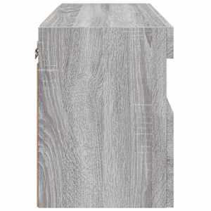 Nástěnná TV skříňka s LED osvětlením šedá sonoma 60x30x40 cm - obrázek 10