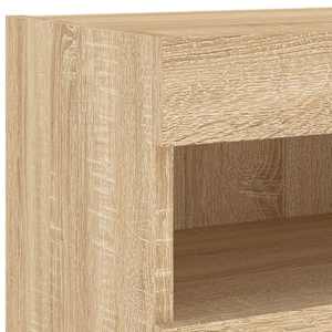 Nástěnná TV skříňka s LED osvětlením dub sonoma 80 x 30 x 40 cm - obrázek 12