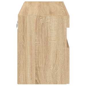 Nástěnná TV skříňka s LED osvětlením dub sonoma 80 x 30 x 40 cm - obrázek 10