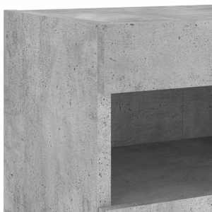 Nástěnná TV skříňka s LED osvětlením betonově šedá 80x30x40 cm - obrázek 12