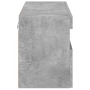 Nástěnná TV skříňka s LED osvětlením betonově šedá 80x30x40 cm - obrázek 10