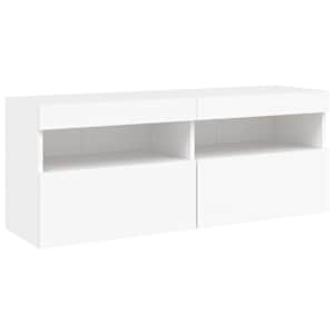 Nástěnná TV skříňka s LED osvětlením bílá 100 x 30 x 40 cm - obrázek 3