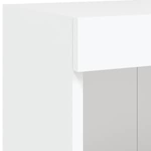 Nástěnná TV skříňka s LED osvětlením bílá 100 x 30 x 40 cm - obrázek 12