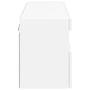 Nástěnná TV skříňka s LED osvětlením bílá 100 x 30 x 40 cm - obrázek 10