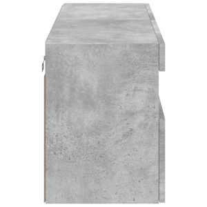 Nástěnná TV skříňka s LED osvětlením betonově šedá 100x30x40 cm - obrázek 10