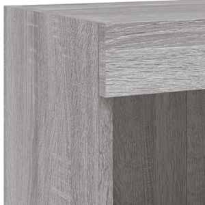 Nástěnná TV skříňka s LED osvětlením šedá sonoma 100x30x40 cm - obrázek 12