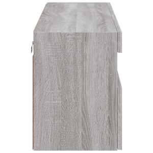 Nástěnná TV skříňka s LED osvětlením šedá sonoma 100x30x40 cm - obrázek 10