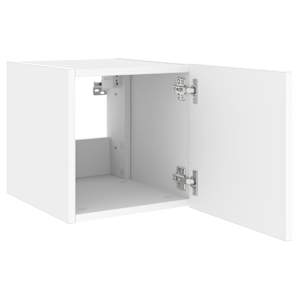 Nástěnná TV skříňka s LED osvětlením bílá 30,5 x 35 x 30 cm - obrázek 8