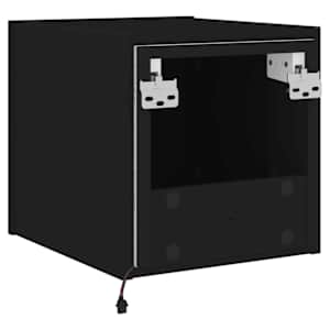 Nástěnné TV skříňky s LED osvětlením 2 ks černé 30,5x35x30 cm - obrázek 12