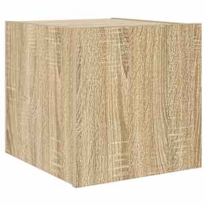 Nástěnná TV skříňka s LED osvětlením dub sonoma 30,5x35x30 cm - obrázek 3