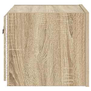 Nástěnná TV skříňka s LED osvětlením dub sonoma 30,5x35x30 cm - obrázek 10