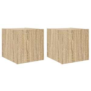Nástěnné TV skříňky s LED 2 ks dub sonoma 30,5 x 35 x 30 cm - obrázek 2