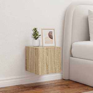 Stenske TV omarice z LED 2 kosa sonoma hrast 30,5x35x30 cm